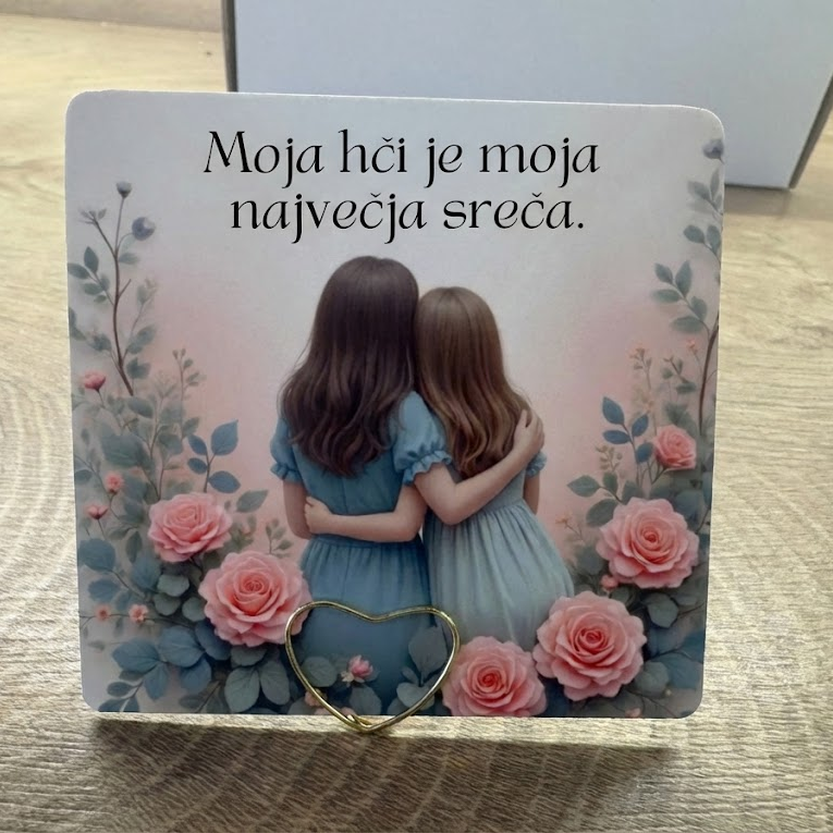 Darilni set za hčerko - Posvetilo in skodelica s potiskom