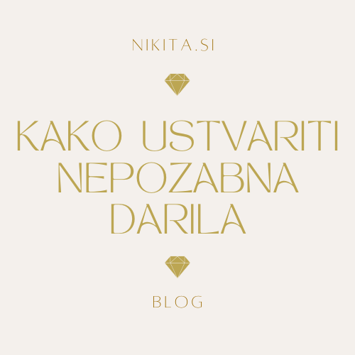 Personalizirana darila s posvetilom - elegantna ogrlica z gravuro in darilna embalaža NIKITA