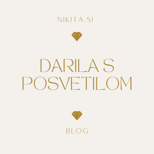 Personalizirano darilo s posvetilom - čustveni nakit z gravuro za posebne trenutke