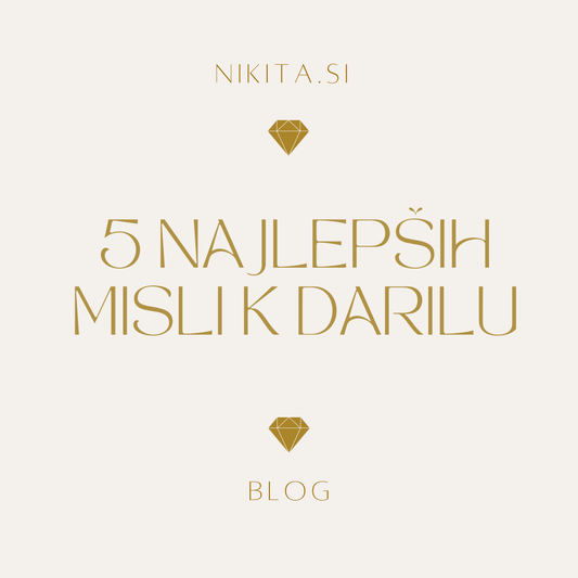 Personalizirano darilo z mislijo in posvetilom - eleganten nakit s čustvenim citatom