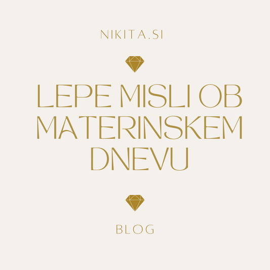 Materinski dan darilo - personaliziran nakit s posvetilom in lepimi mislimi za mamico