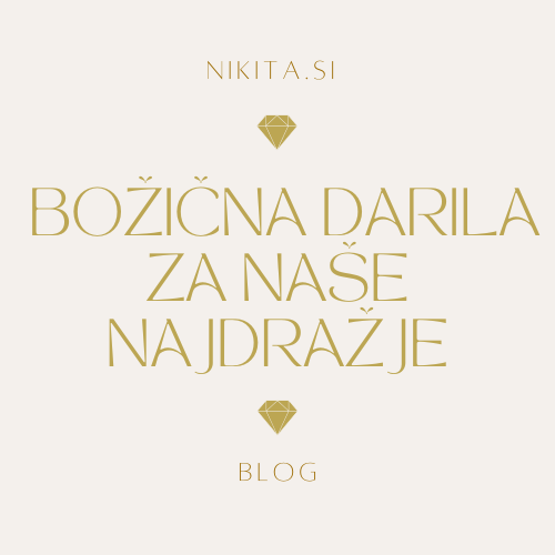 Božična darila - personalizirani nakit NIKITA z gravuro in elegantna darilna embalaža za praznike