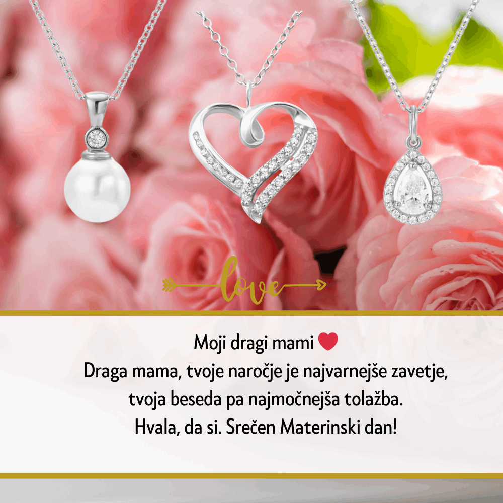 Posebno darilo za materinski dan - personalizirani nakit, ki mamici vsak dan pokaže, koliko vam pomeni