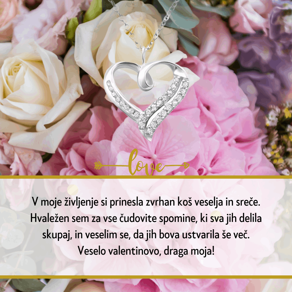 Personalizirana valentinova darilna ogrlica – proslavite ljubezen z vgraviranim posvetilom!