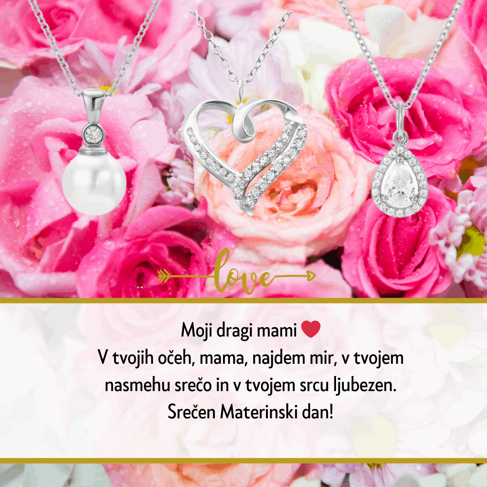 Posebno darilo za materinski dan - personalizirani nakit, ki mamici vsak dan pokaže, koliko vam pomeni.