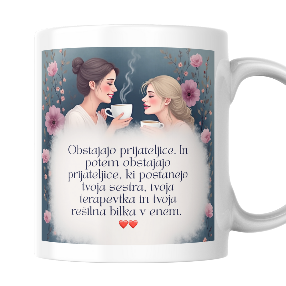 Darilo za prijateljico - skodelica s potiskom
