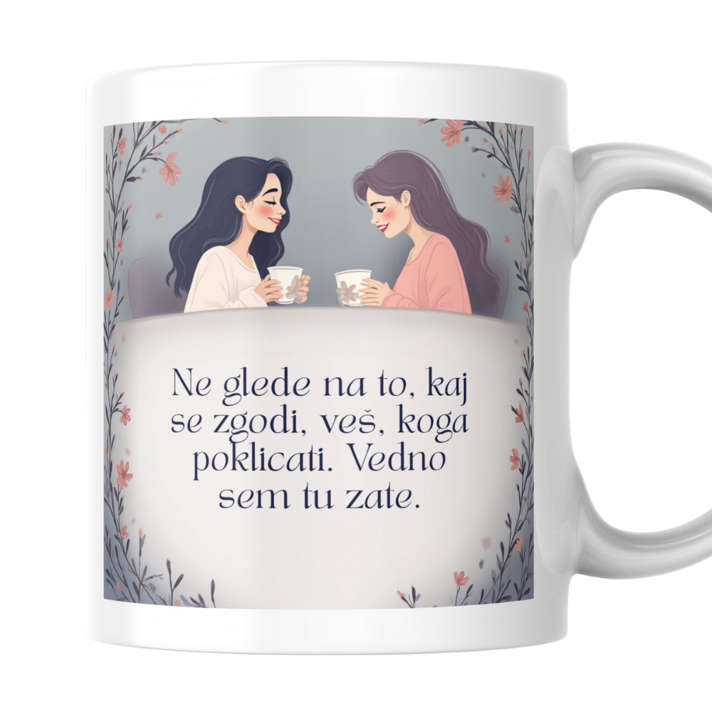 Darilo za prijateljico - skodelica s potiskom