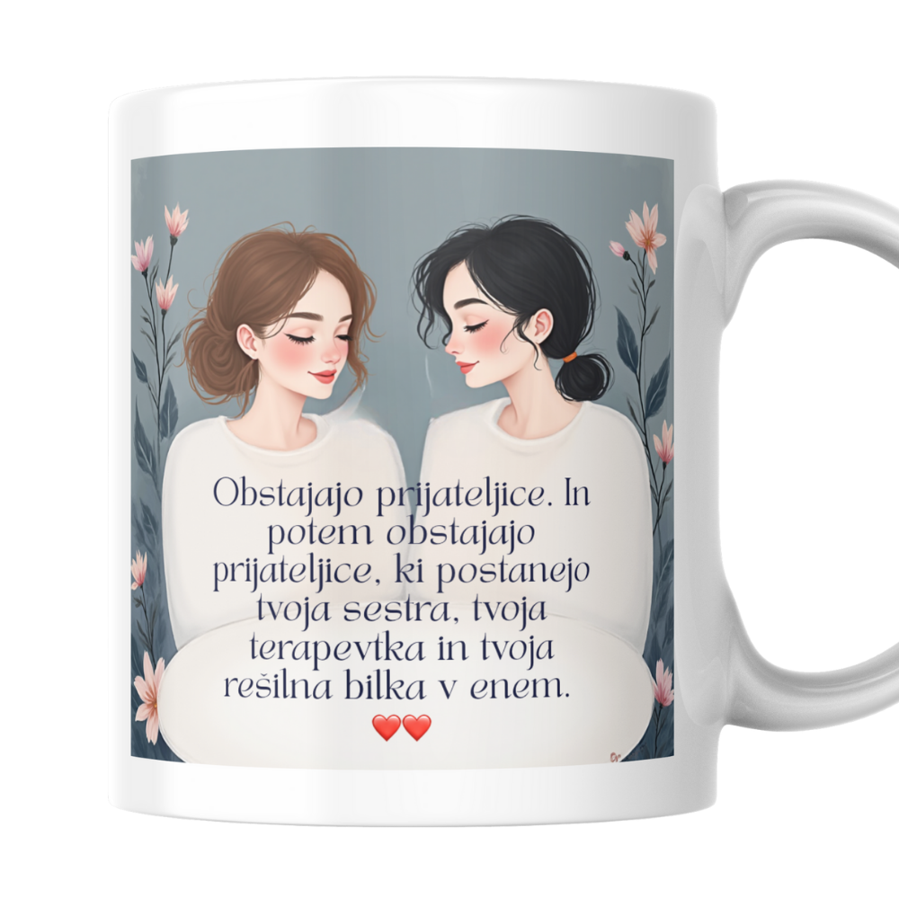 Darilo za prijateljico - skodelica s potiskom