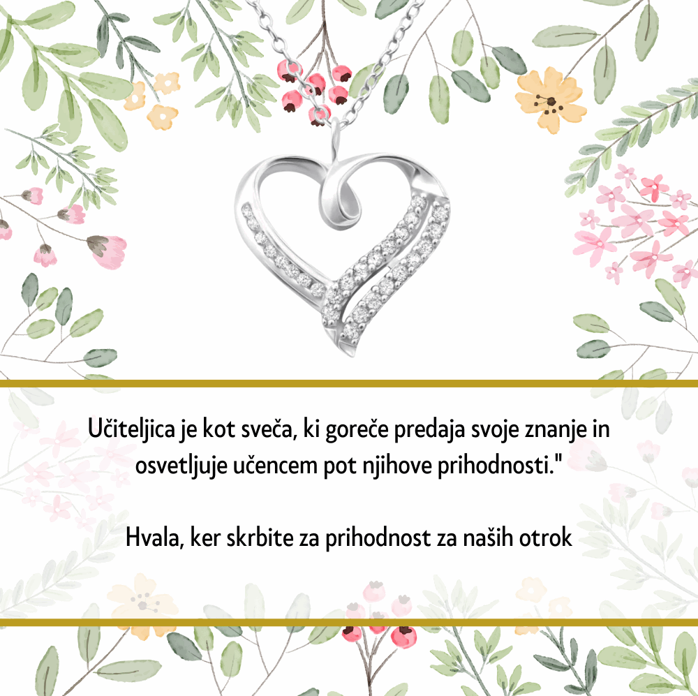 Najlepše personalizirano darilo za žensko, personalizirano darilo ob zaključku leta, darilo verižica s posverilom