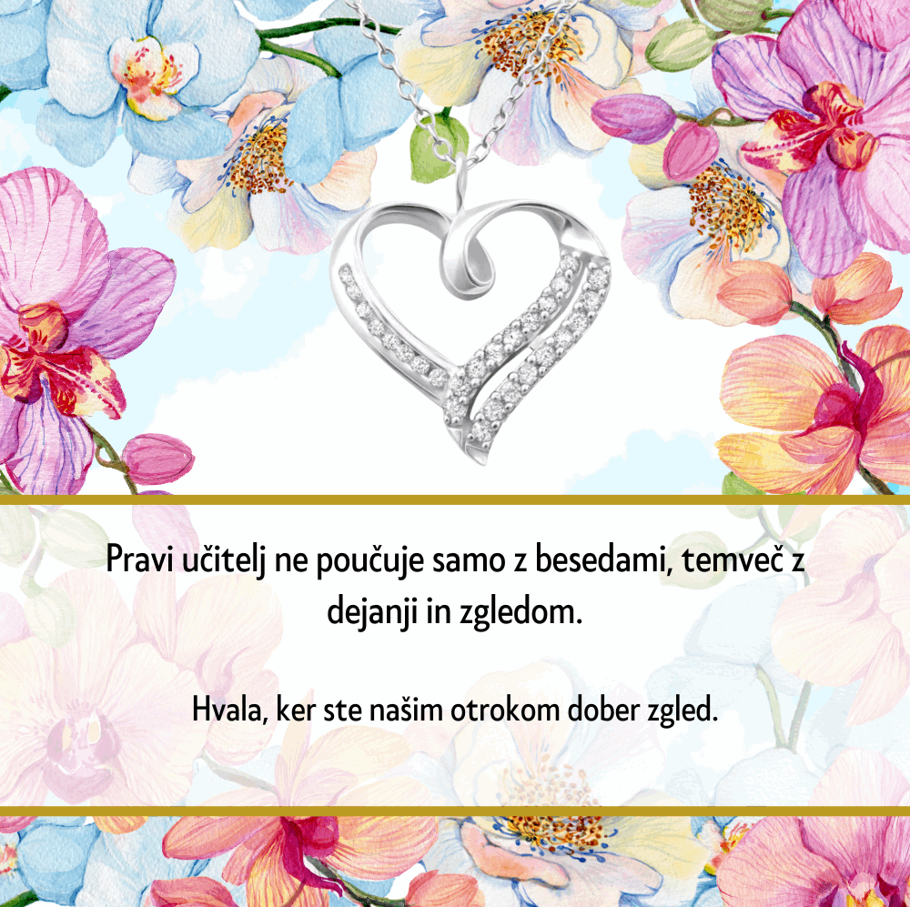 Najlepše personalizirano darilo za žensko, personalizirano darilo ob zaključku leta, darilo verižica s posverilom