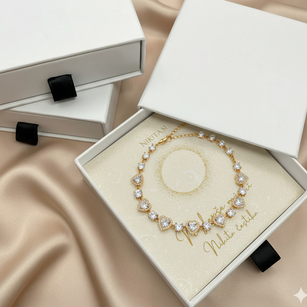 Aurelia Shine ogrlica v darilni škatlici NIKITA