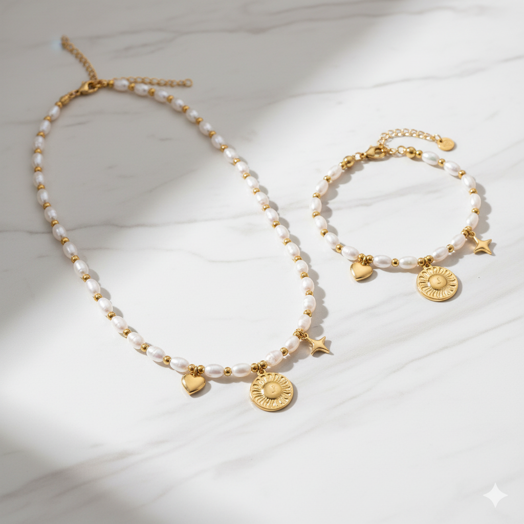 Luksuzna predstavitev nakita na marmorju