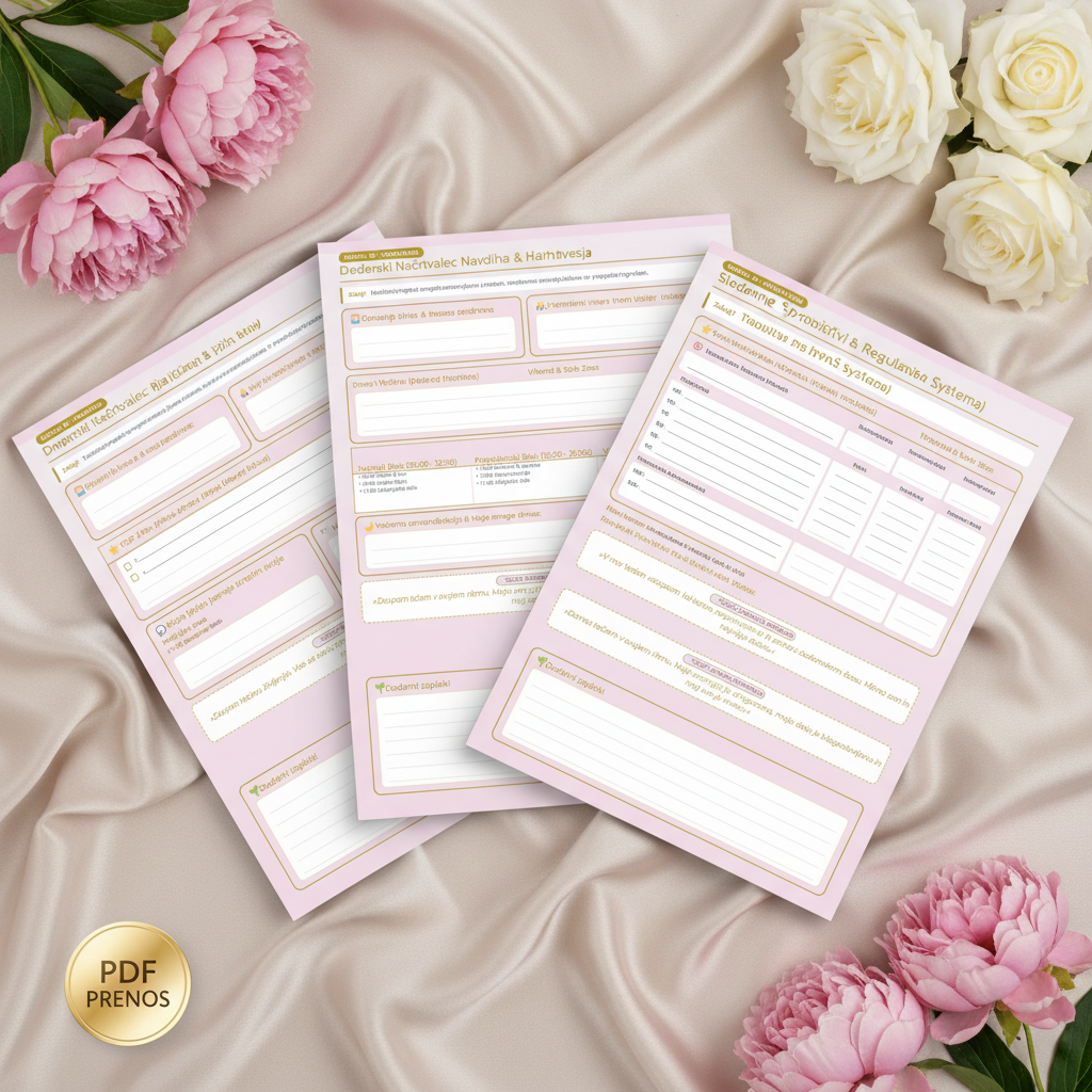 PDF strani planerja – mockup
